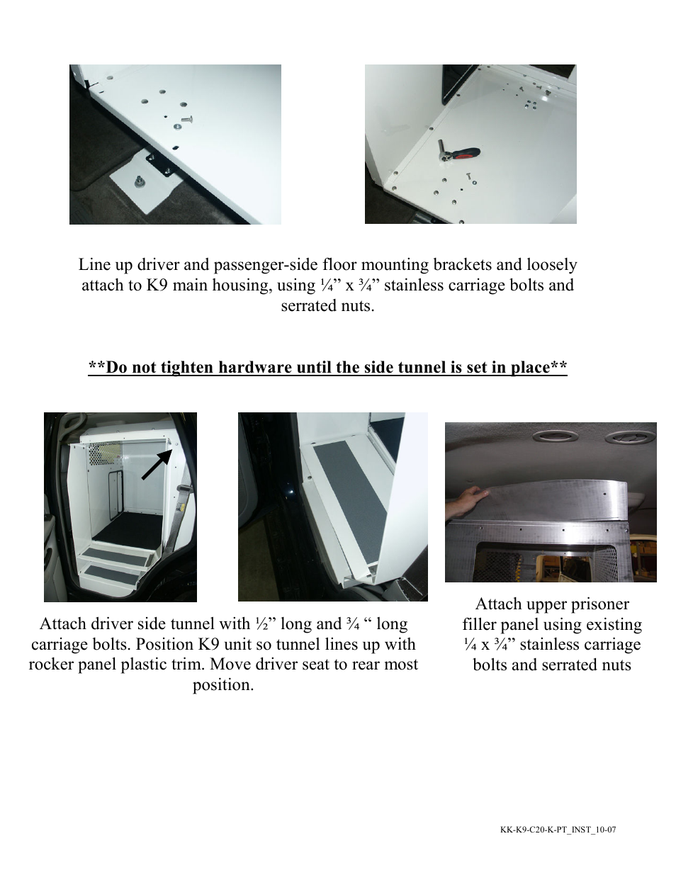 Havis-Shields K9/Prisoner Transport Unit KK-K9-C20-K-PT User Manual | Page 5 / 7