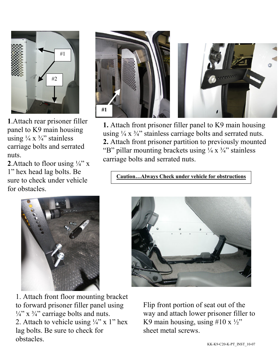 Havis-Shields K9/Prisoner Transport Unit KK-K9-C20-K-PT User Manual | Page 6 / 7