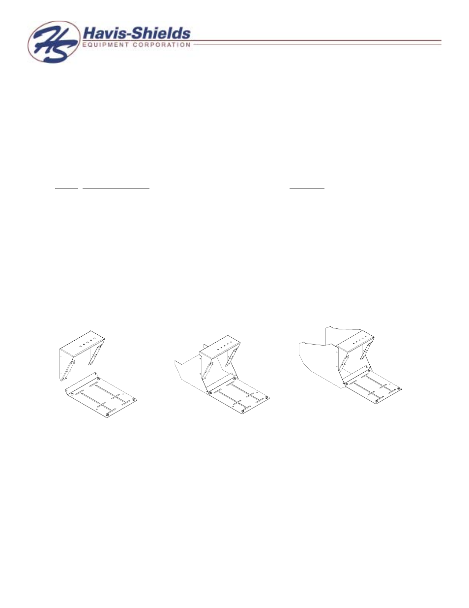 Havis-Shields Angled Series Consoles C-AS-MMP User Manual | 2 pages