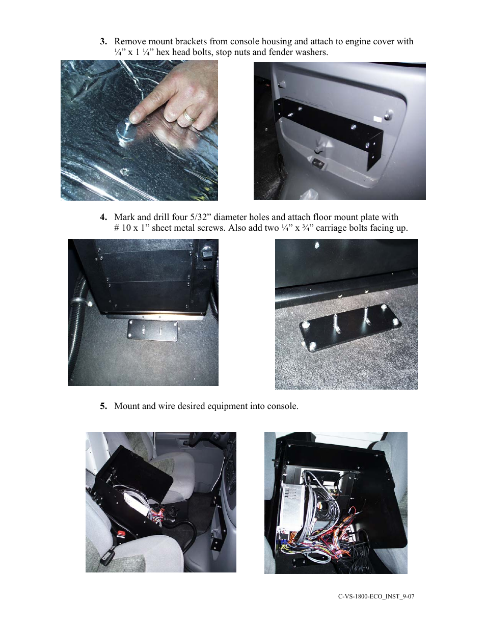 Havis-Shields 2004-2008 Ford Econoline Van C-VS-1800-ECO User Manual | Page 2 / 3