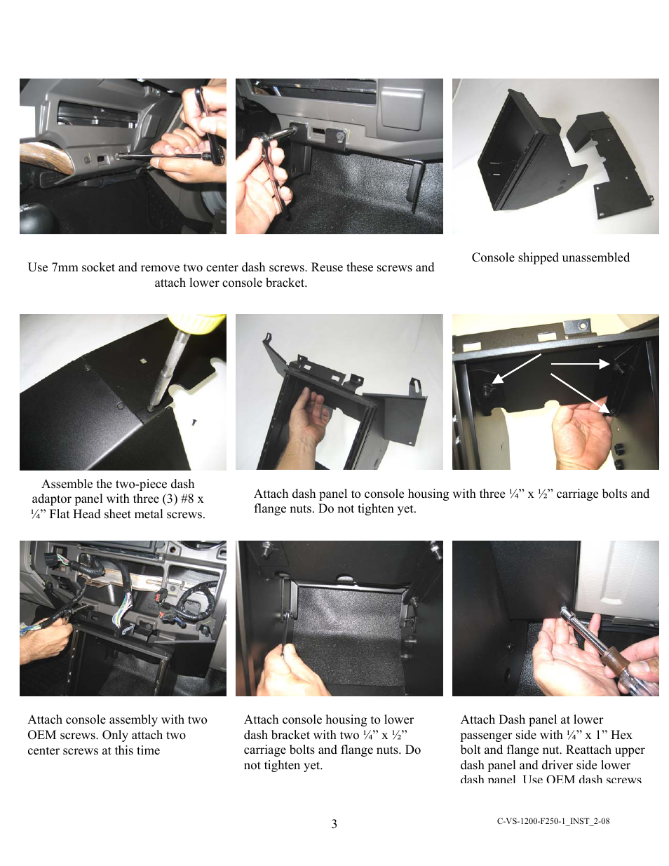Havis-Shields C-VS-1200-F250-1 User Manual | Page 3 / 4
