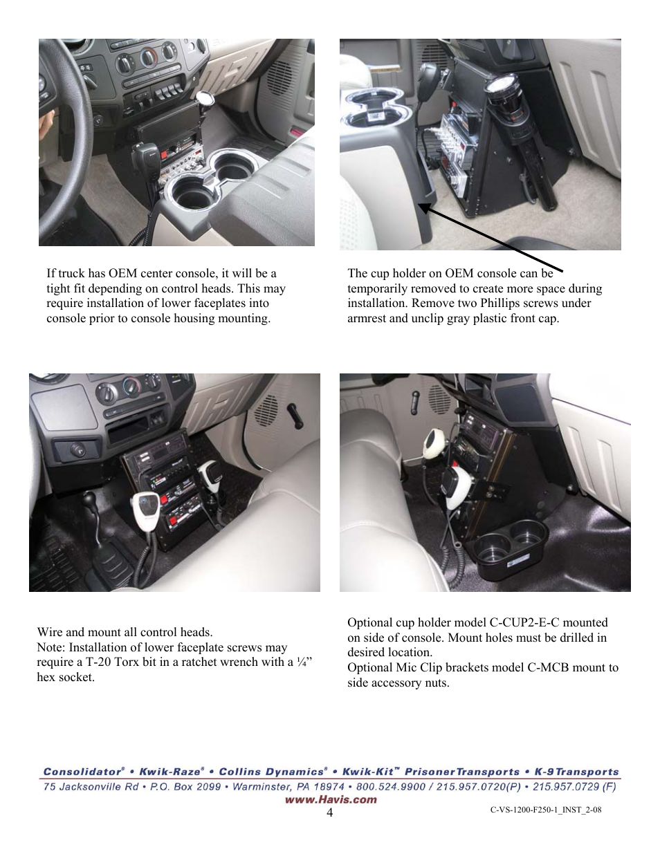 Havis-Shields C-VS-1200-F250-1 User Manual | Page 4 / 4