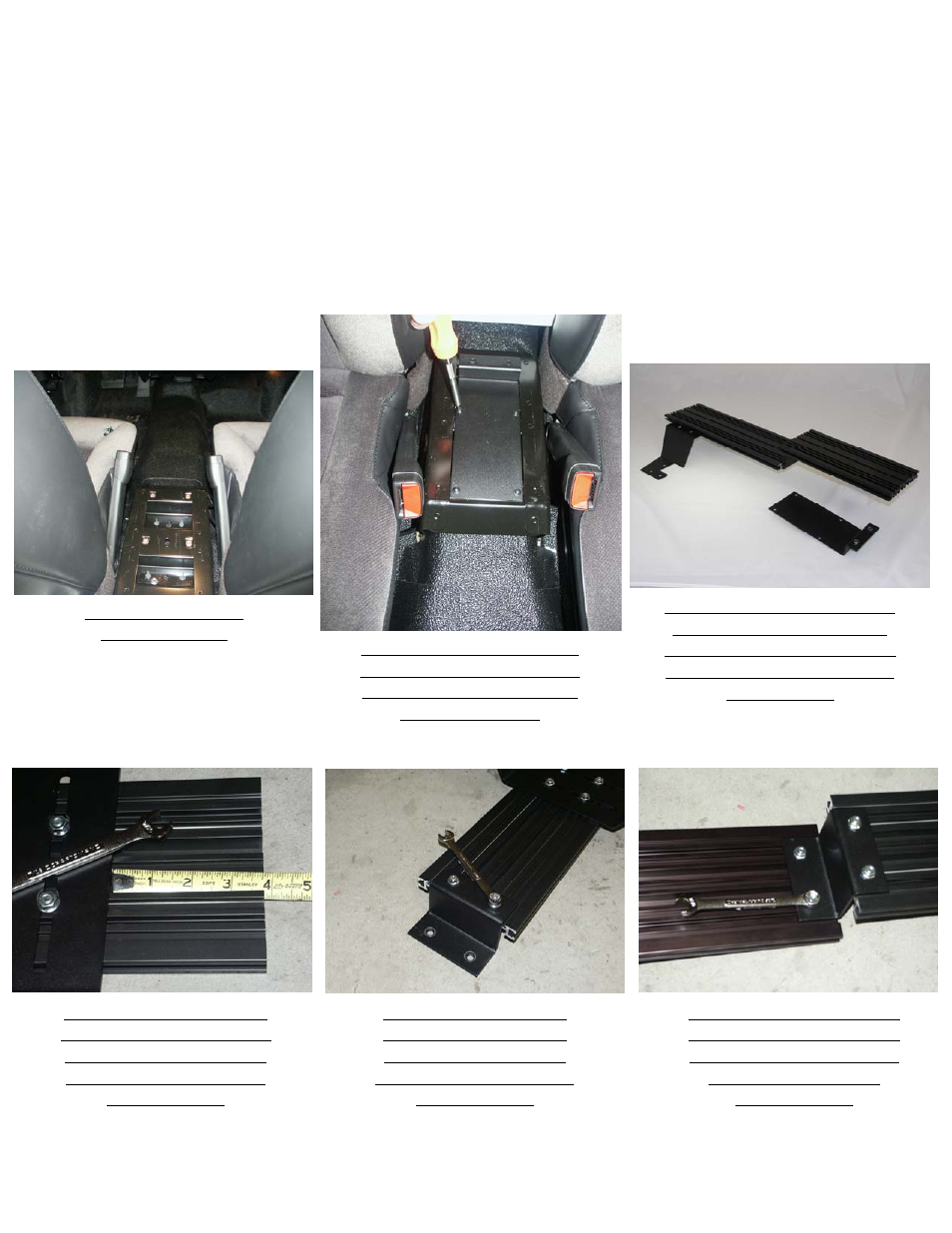 Confirm receipt of all hardware and components | Havis-Shields Heavy Duty Trak Mount 2006-2009 Chevrolet Impala C-TM-IMP-1 User Manual | Page 2 / 4