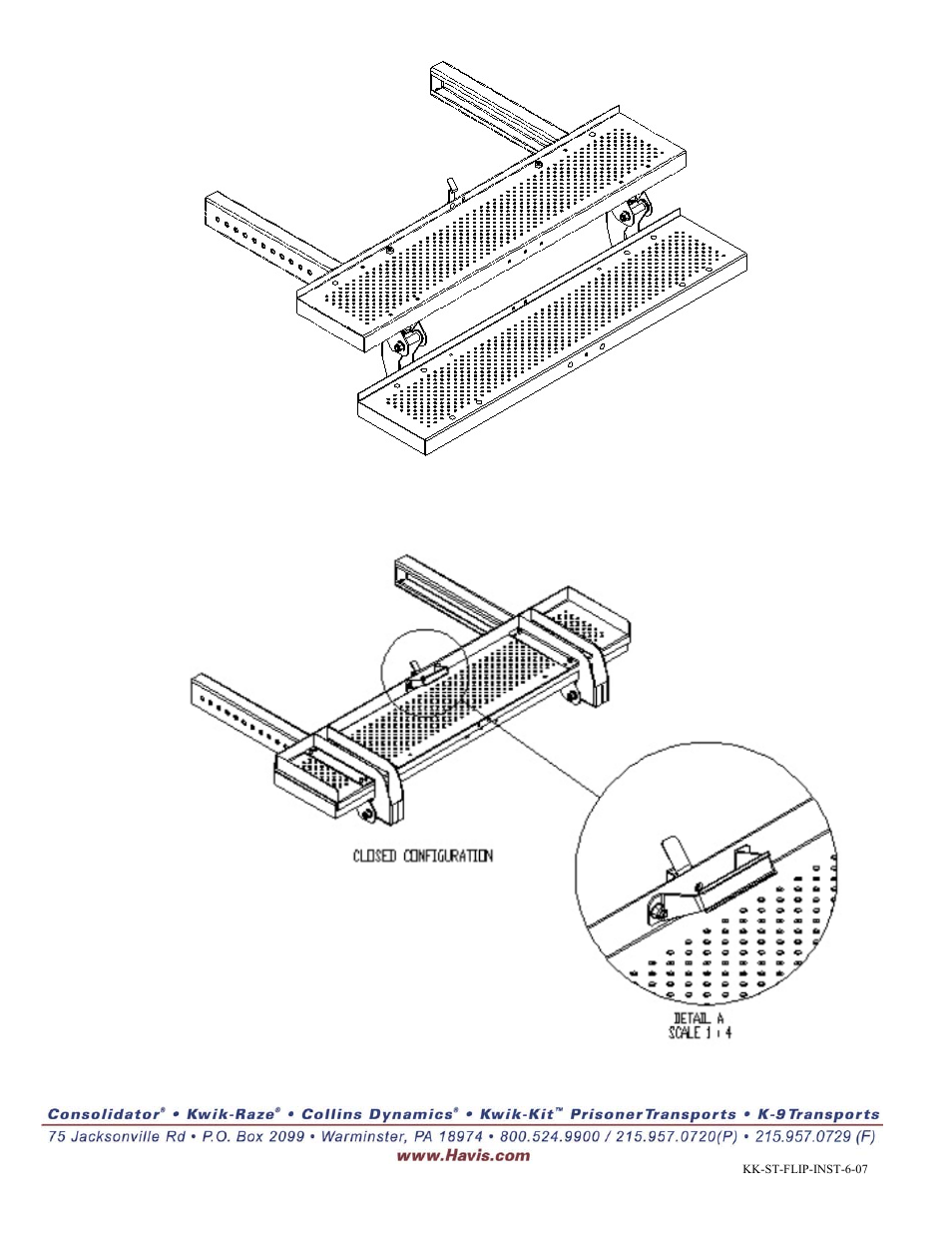 Havis-Shields Flip Down Rear Step Option KK-ST-FLIP User Manual | Page 3 / 3