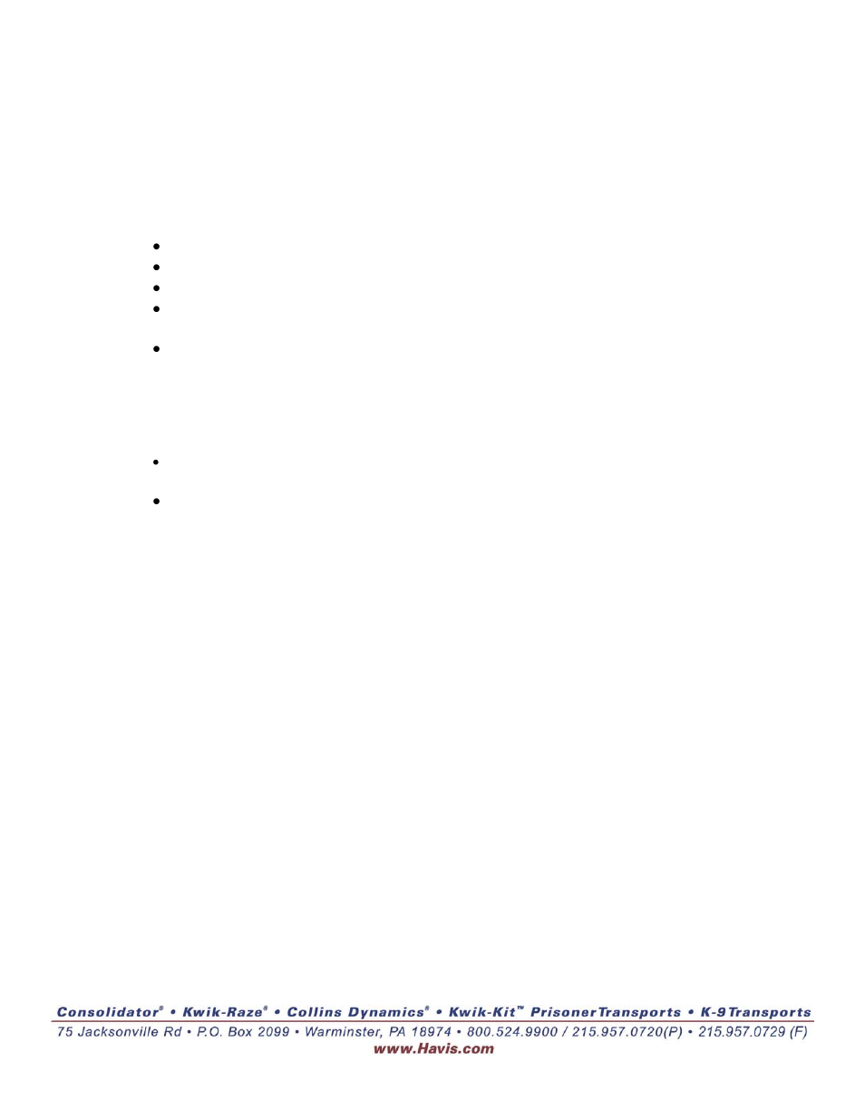 Havis-Shields Telescoping Computer Base C-TCB-21 User Manual | Page 2 / 2
