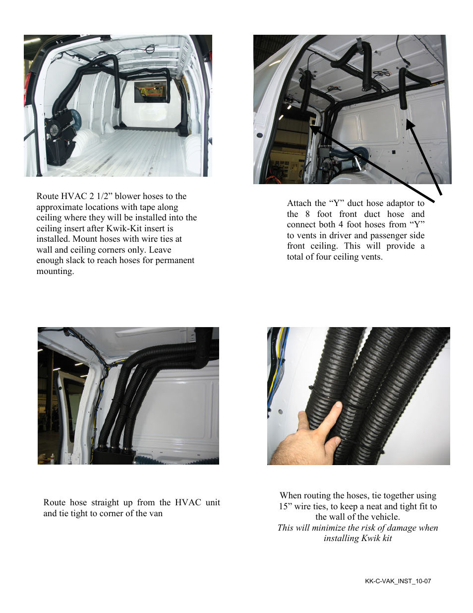 Havis-Shields Chevrolet Van Rear Air Vent Adapter Kit KK-C-VAK User Manual | Page 3 / 4