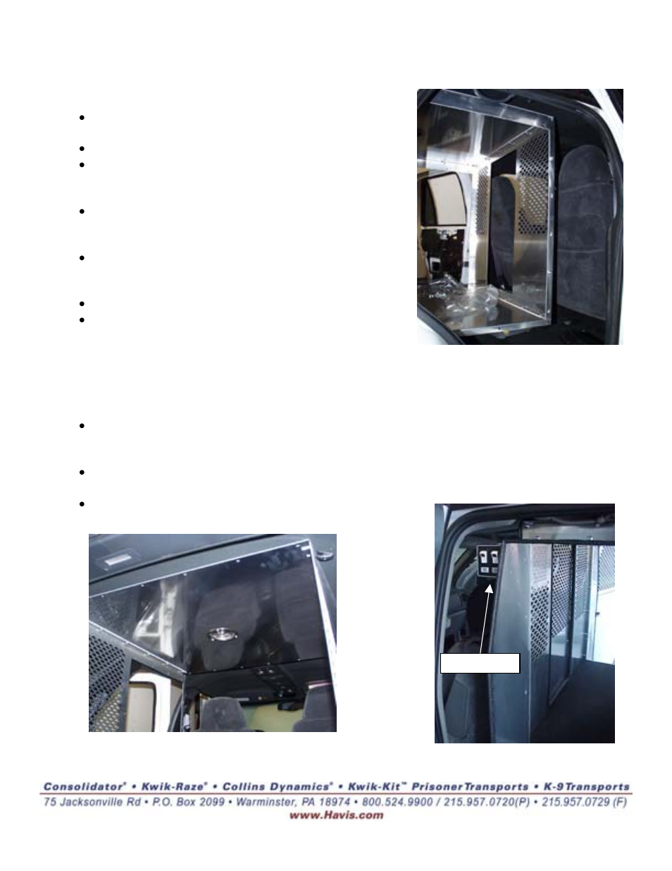 Havis-Shields K-9 Transportation System KK-K9-D14-K User Manual | Page 3 / 3