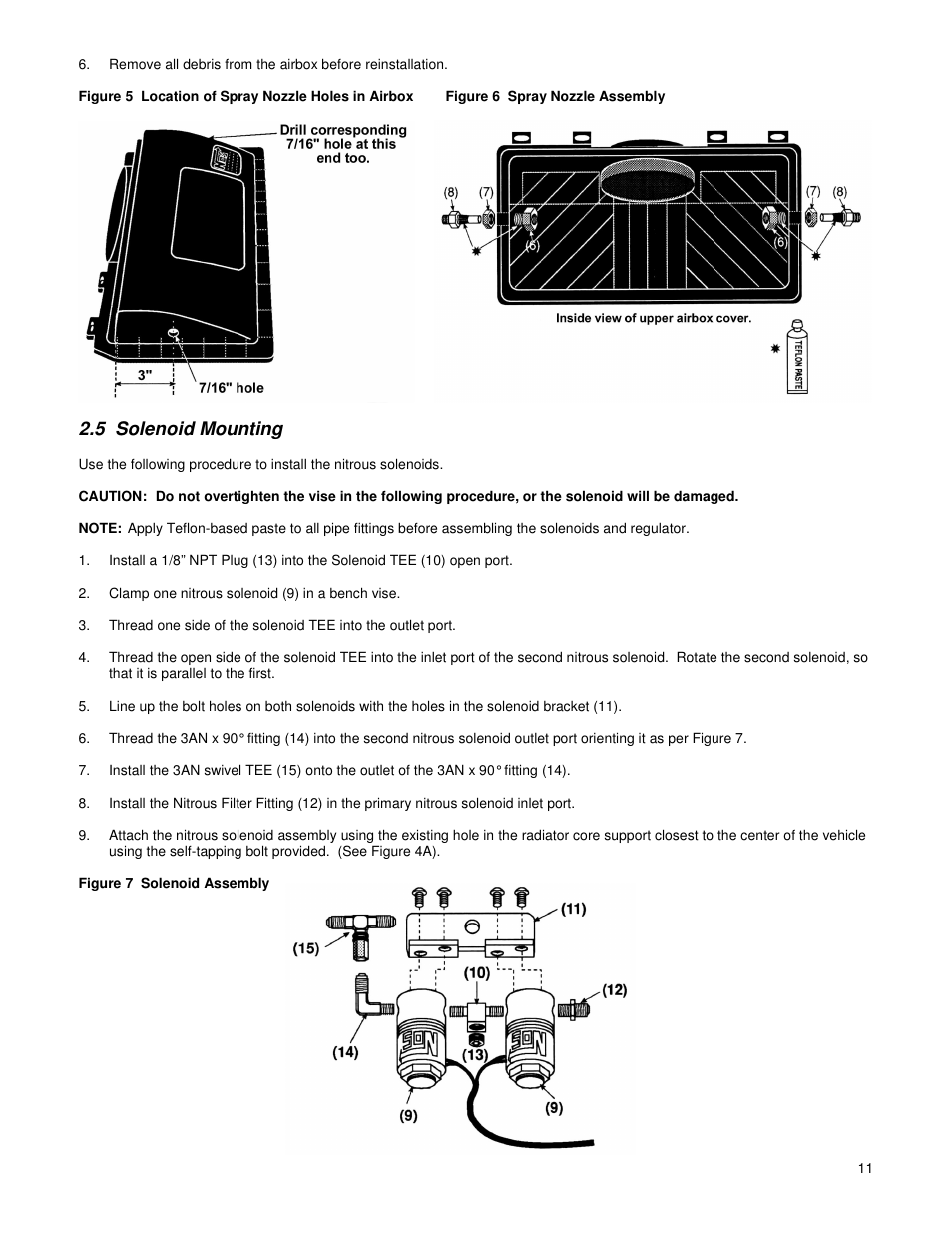 5 solenoid mounting | Holley 05177NOS User Manual | Page 11 / 18