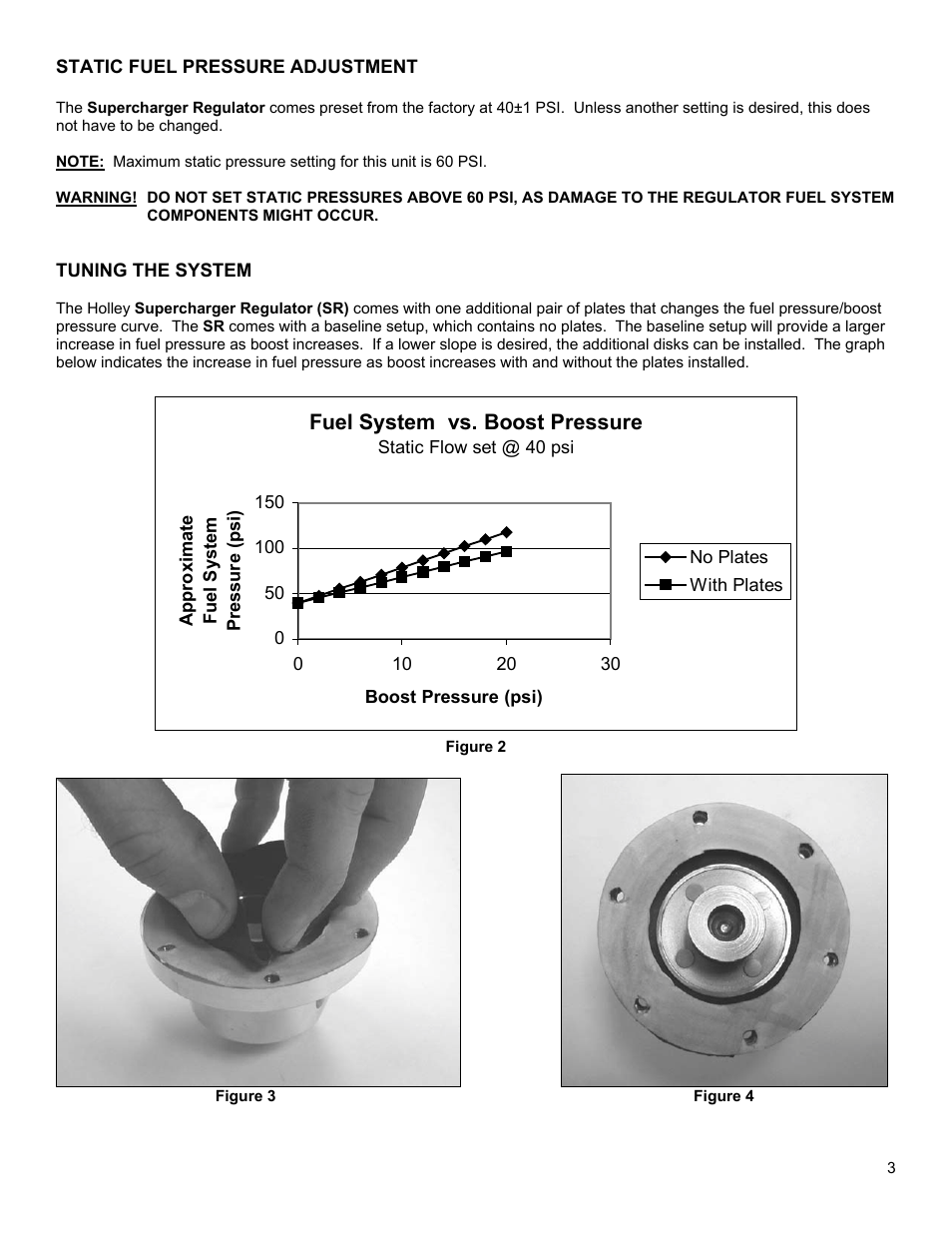 Fuel system vs. boost pressure | Holley P/N 512-505 User Manual | Page 3 / 4