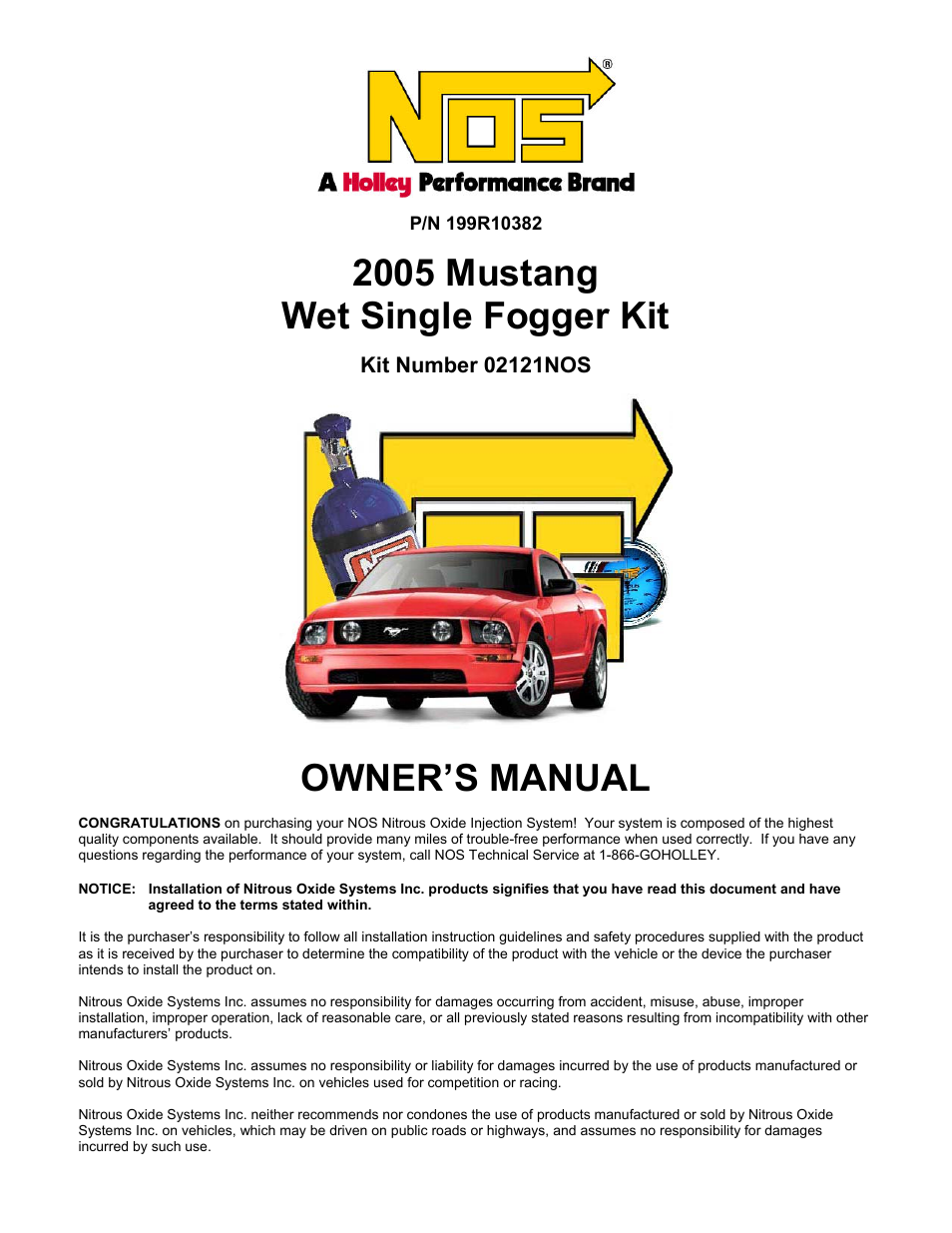 Holley 02121NOS User Manual | 20 pages