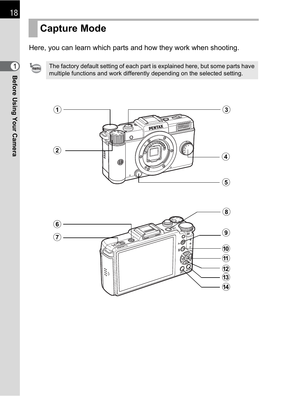 Capture mode | Hoya H01-201106 User Manual | Page 20 / 258