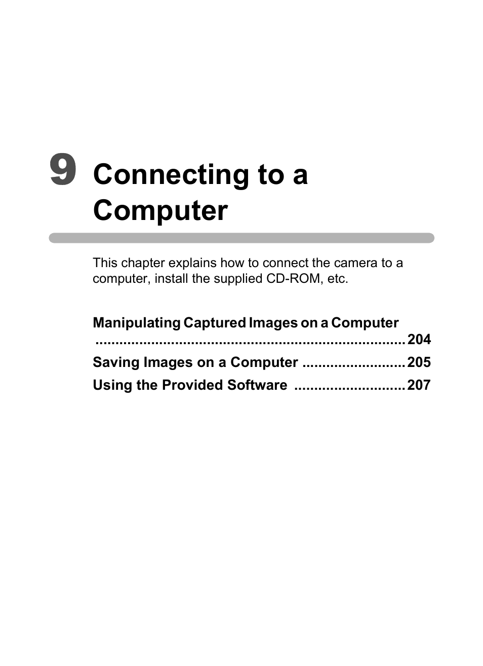 9 connecting to a computer, Connecting to a computer | Hoya H01-201106 User Manual | Page 205 / 258