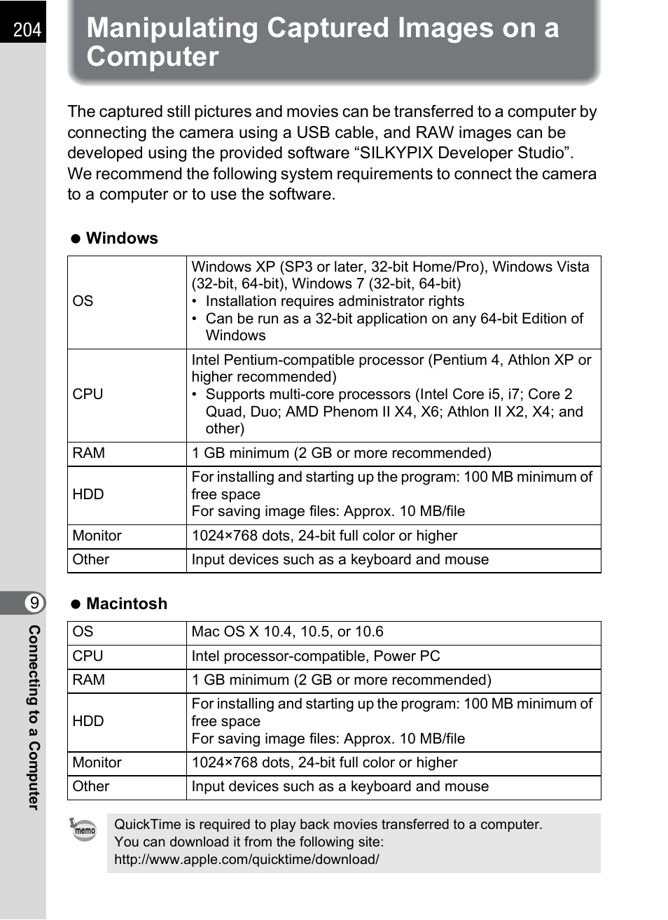 Manipulating captured images on a computer | Hoya H01-201106 User Manual | Page 206 / 258