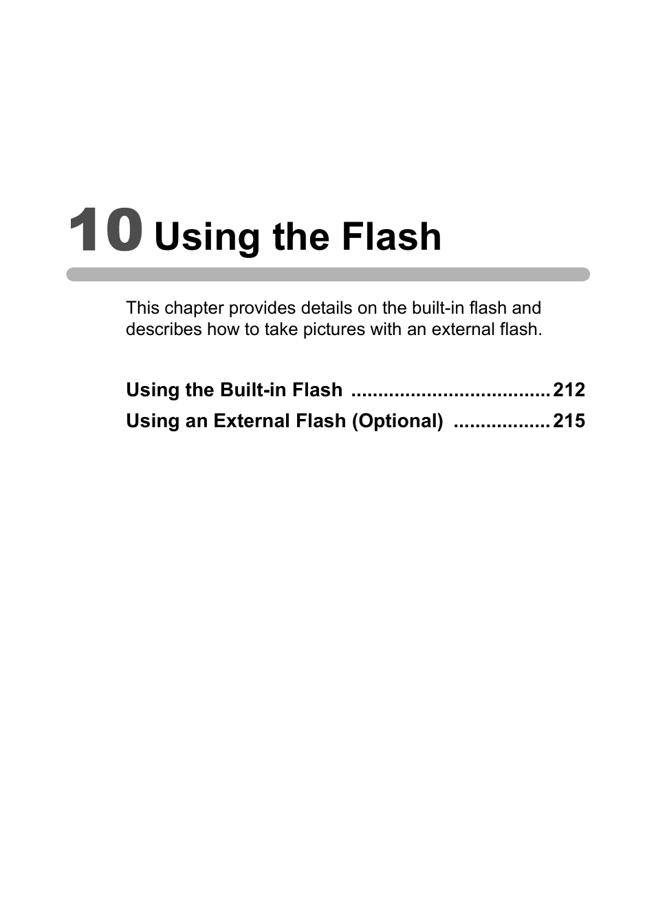 10 using the flash, Using the flash | Hoya H01-201106 User Manual | Page 213 / 258