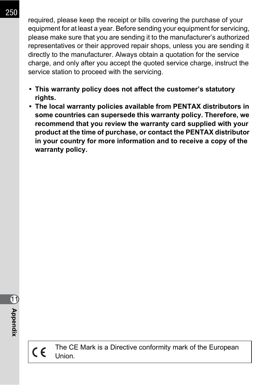 Hoya H01-201106 User Manual | Page 252 / 258