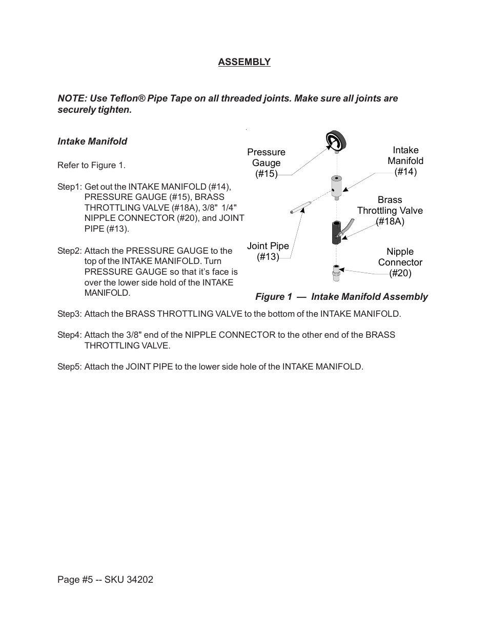 Harbor Freight Tools 34202 User Manual | Page 5 / 14