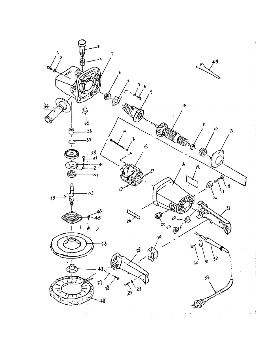 Parts diagram | Harbor Freight Tools 41213 User Manual | Page 6 / 7