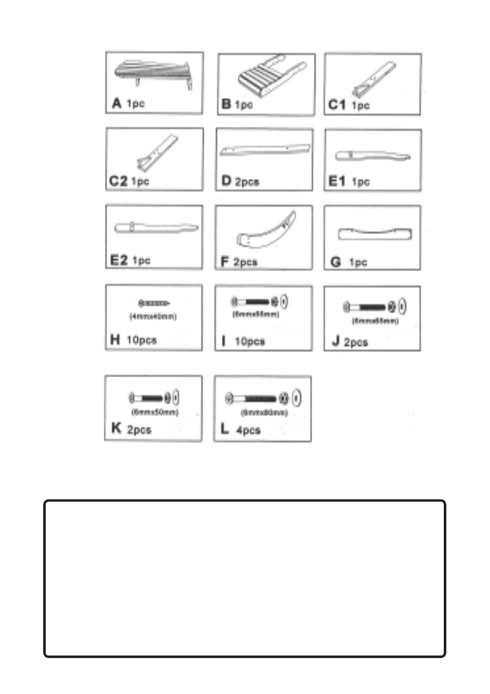 Parts list | Harbor Freight Tools 91092 User Manual | Page 6 / 6