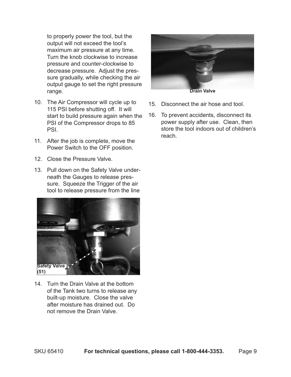 Harbor Freight Tools 65410 User Manual | Page 9 / 15