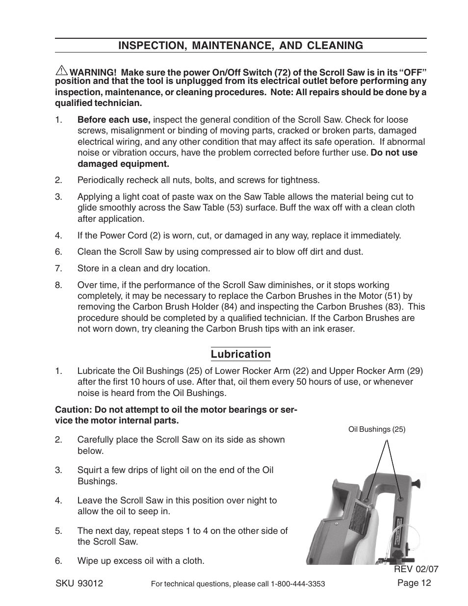 Harbor Freight Tools 93012 User Manual | Page 12 / 16