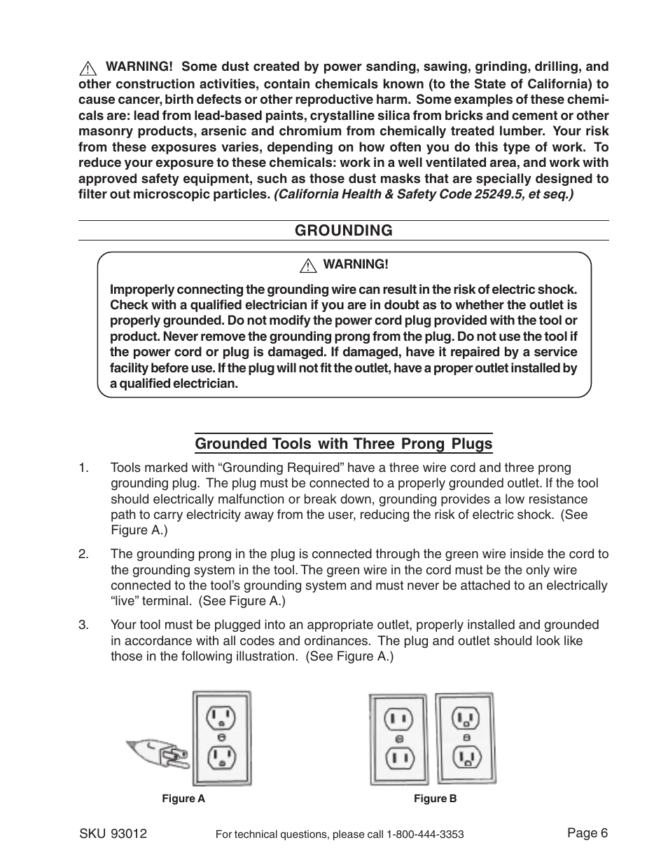 Harbor Freight Tools 93012 User Manual | Page 6 / 16