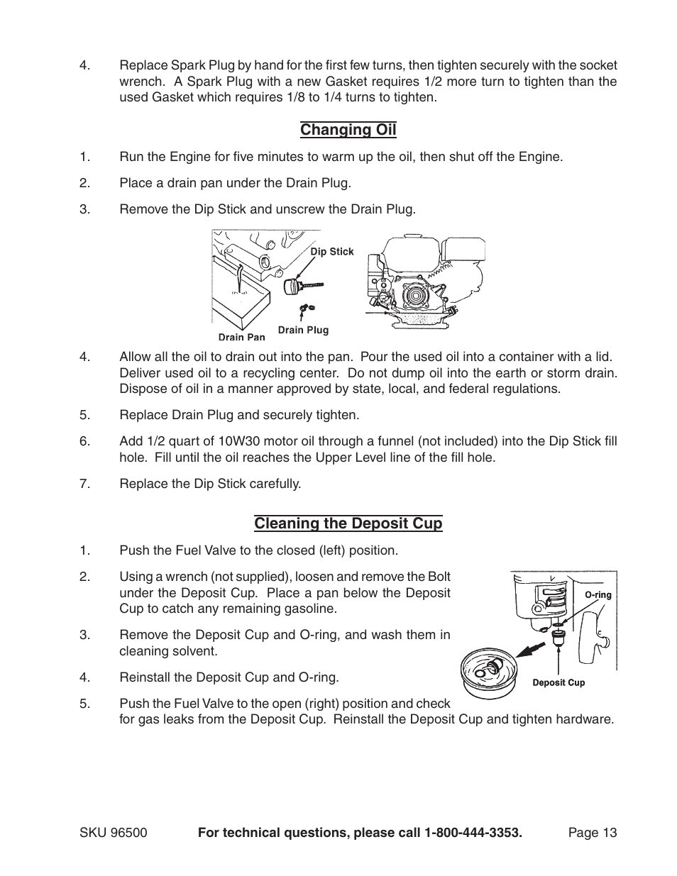 Harbor Freight Tools 96500 User Manual | Page 13 / 20