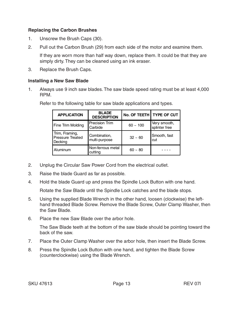 Harbor Freight Tools 47613 User Manual | Page 13 / 16