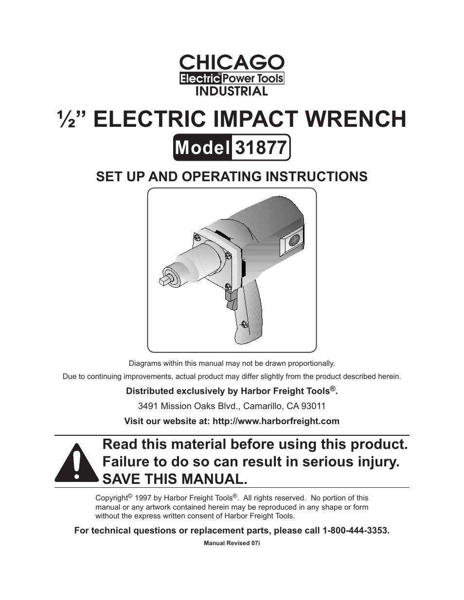 Harbor Freight Tools 31877 User Manual | 11 pages