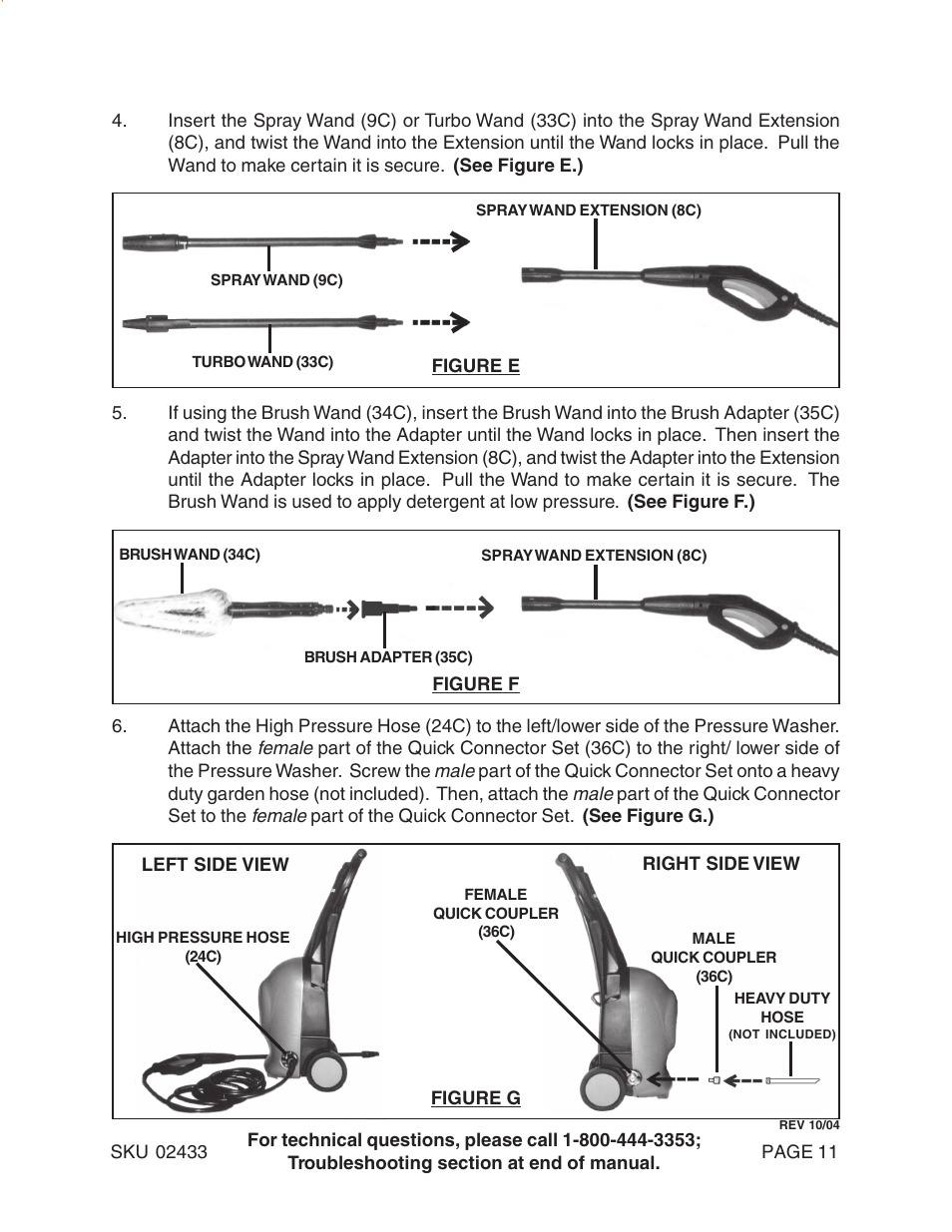 Harbor Freight Tools 2433 User Manual | Page 11 / 24