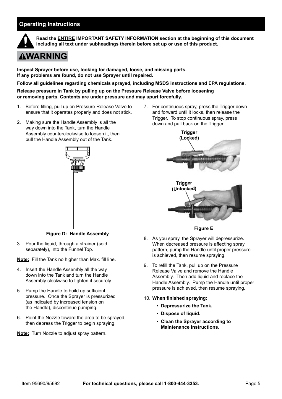 Harbor Freight Tools ONE STOP GARDENS 95690 User Manual | Page 5 / 8