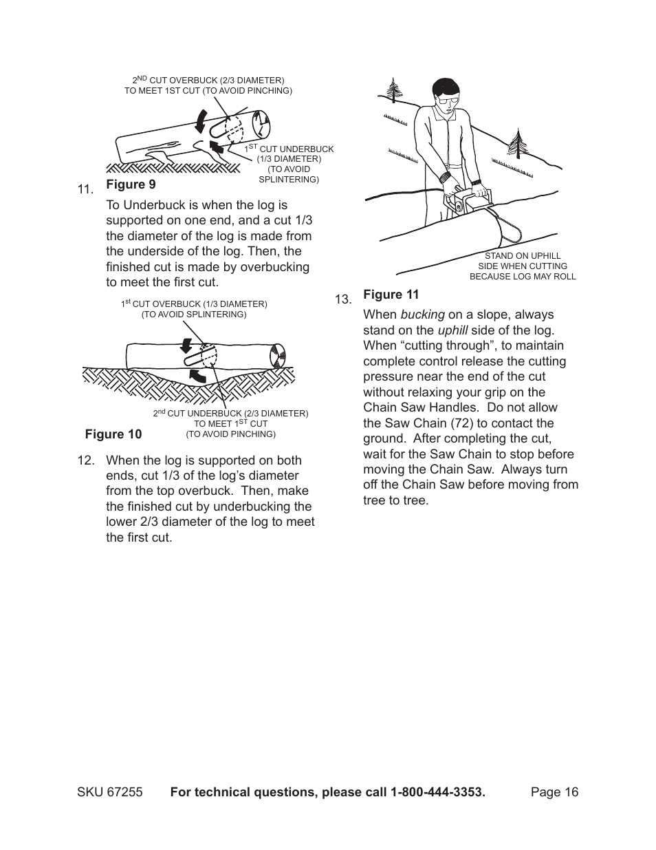 Harbor Freight Tools CHICAGO ELECTRIC 67255 User Manual | Page 16 / 26