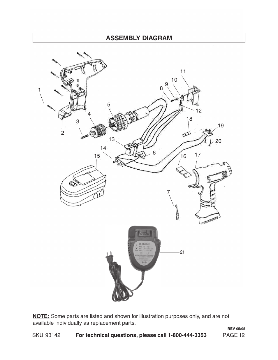 Harbor Freight Tools 93142 User Manual | Page 12 / 12