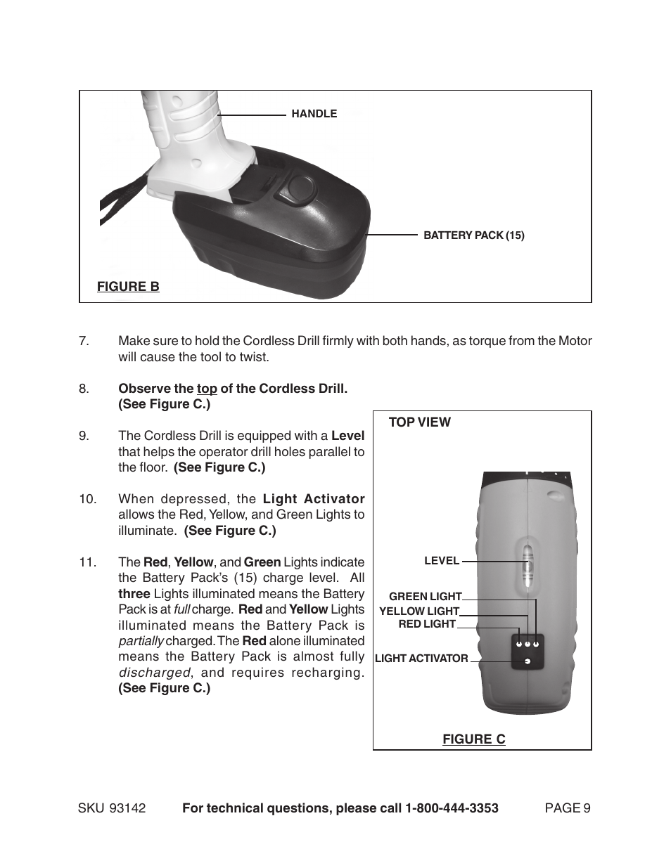 Harbor Freight Tools 93142 User Manual | Page 9 / 12