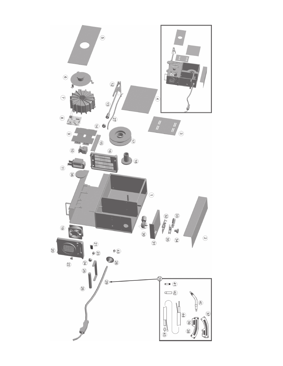 Assembly diagram | Harbor Freight Tools 03664 User Manual | Page 10 / 11