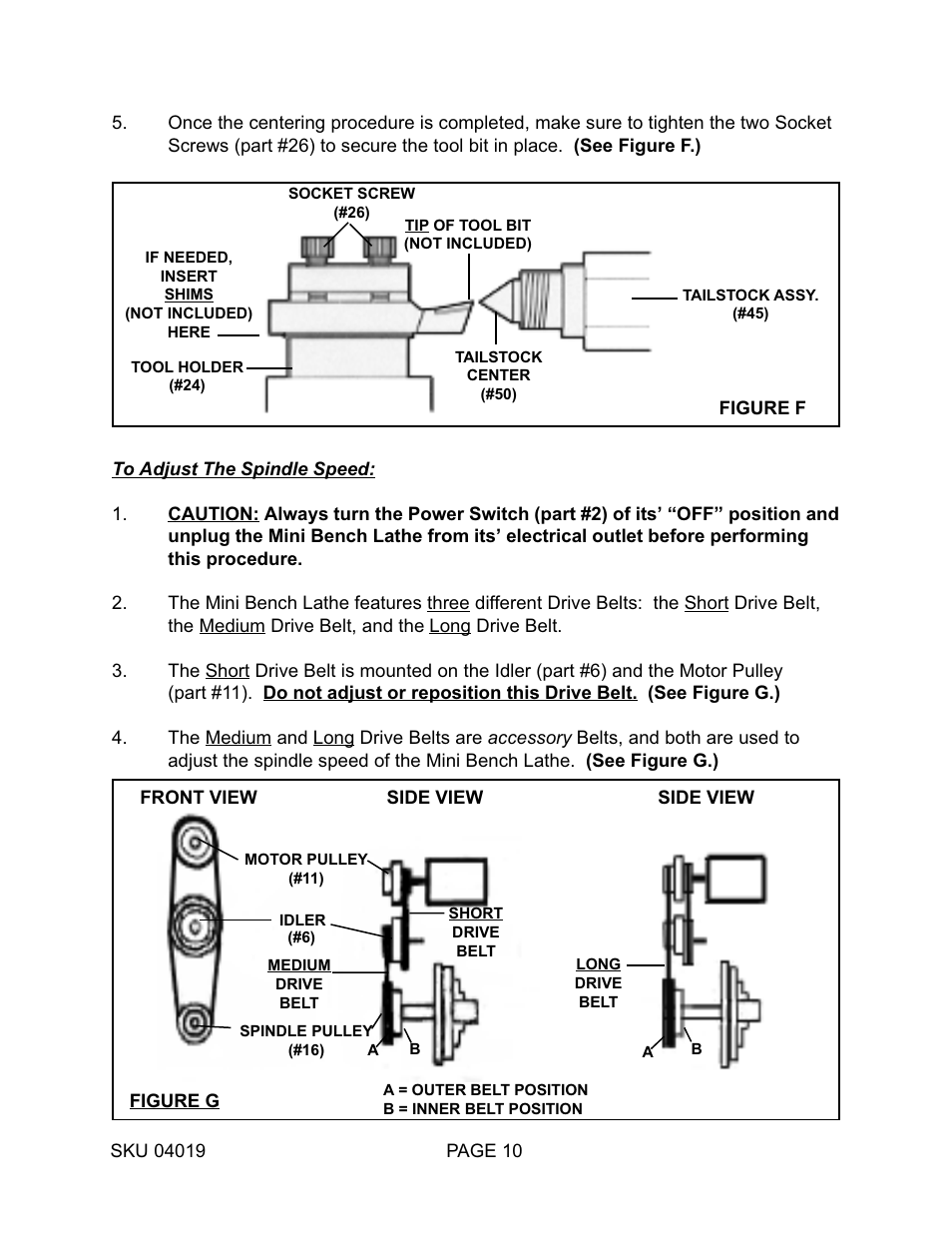 Harbor Freight Tools MINI BENCH 4019 User Manual | Page 10 / 14