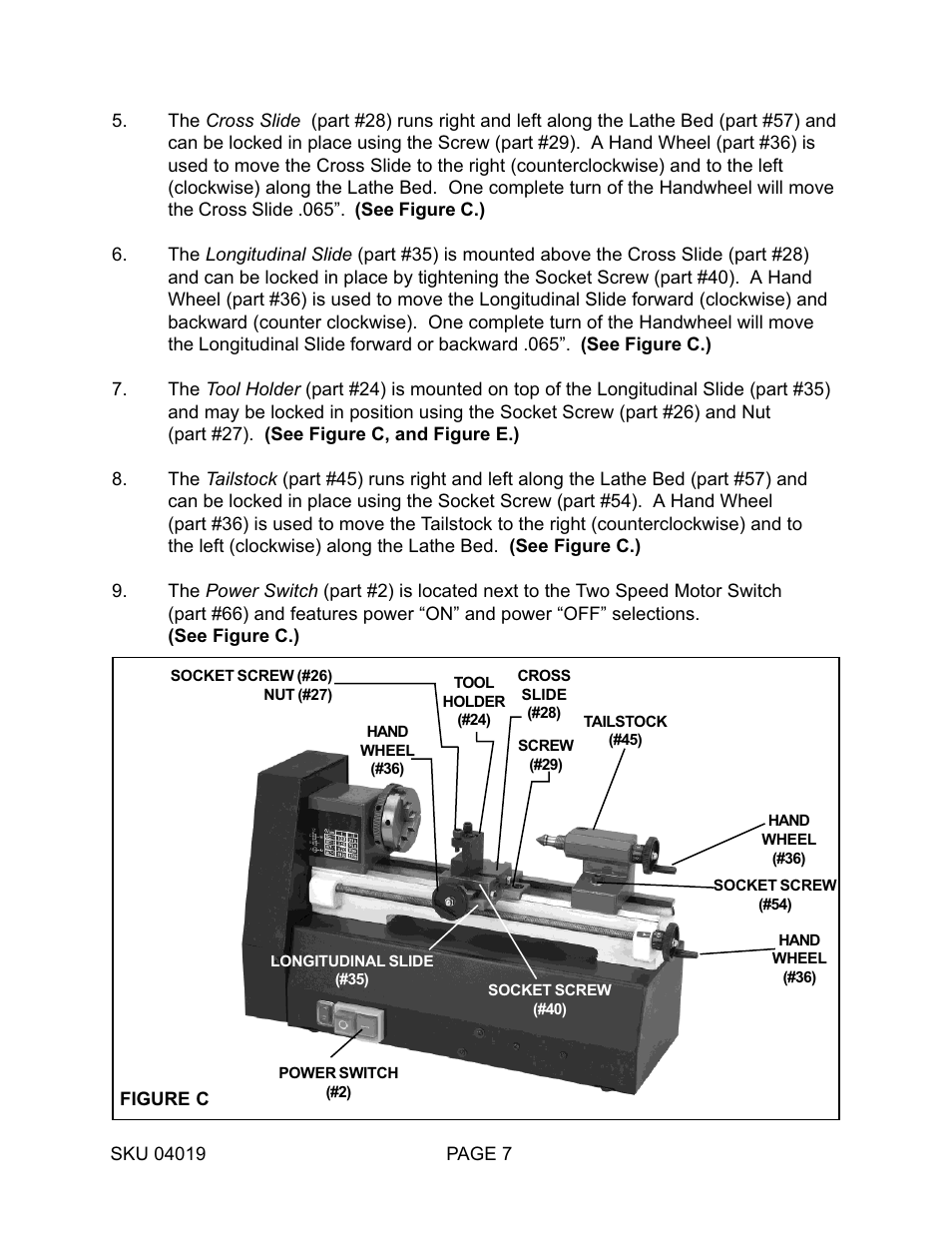 Harbor Freight Tools MINI BENCH 4019 User Manual | Page 7 / 14