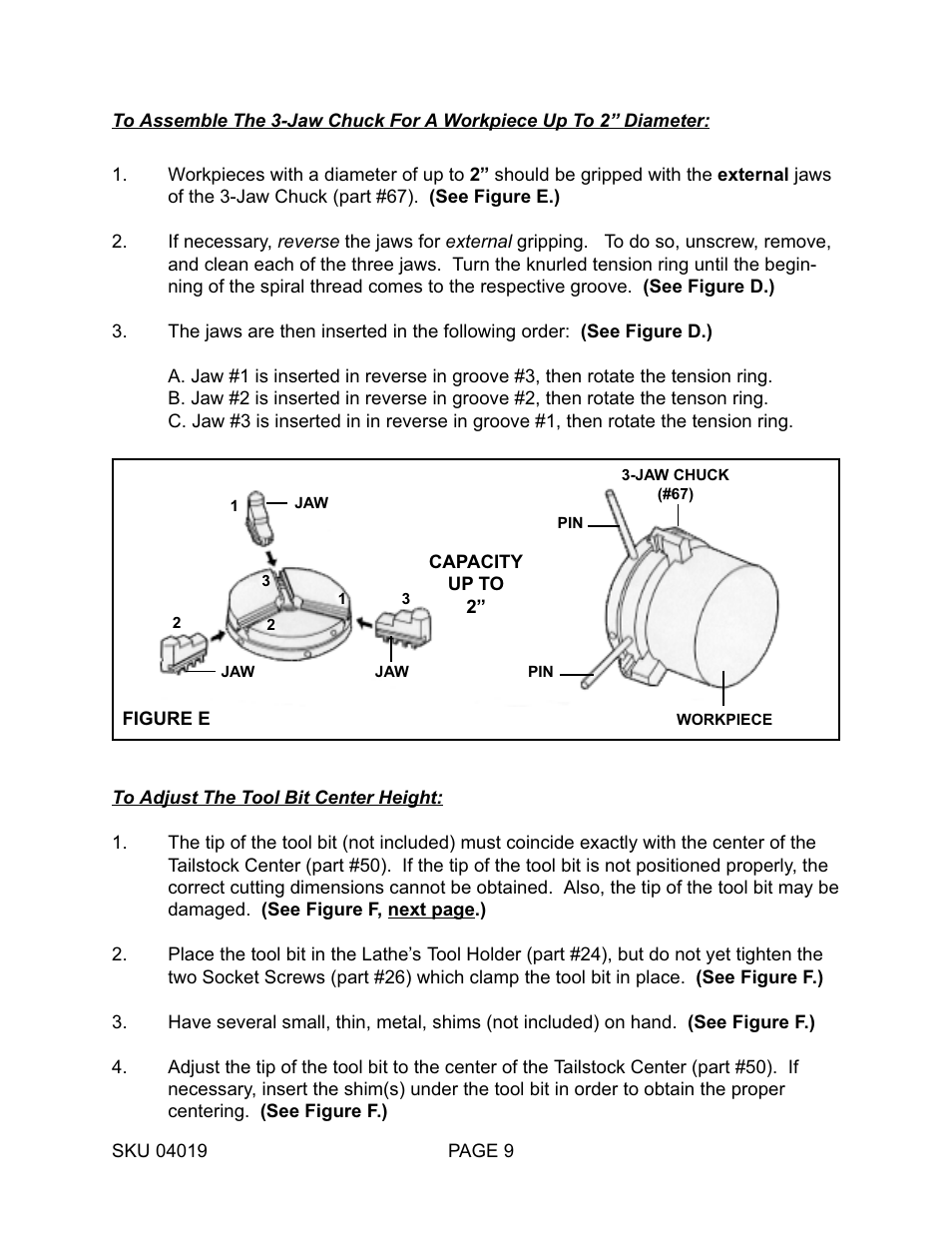 Harbor Freight Tools MINI BENCH 4019 User Manual | Page 9 / 14