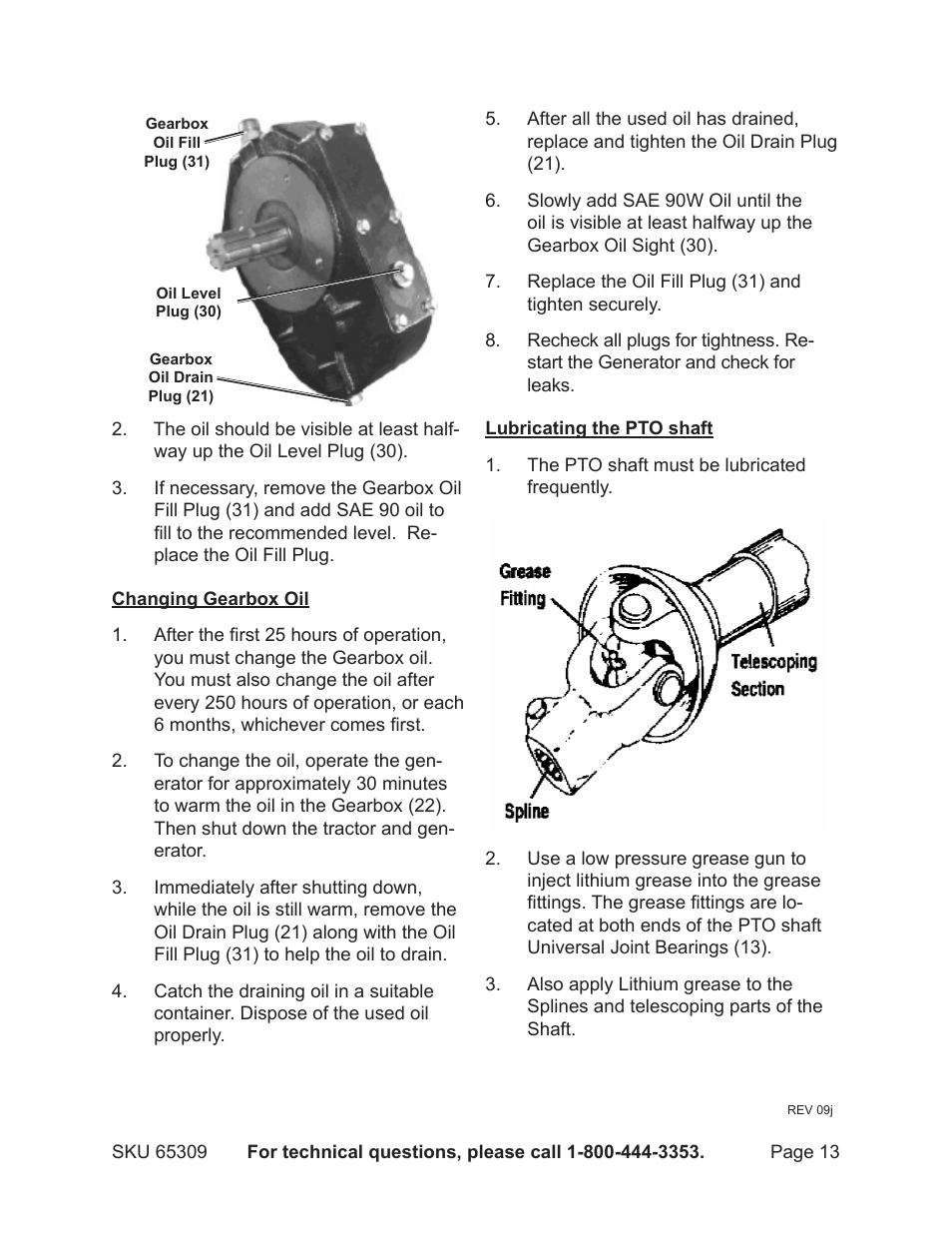 Harbor Freight Tools 65309 User Manual | Page 13 / 19