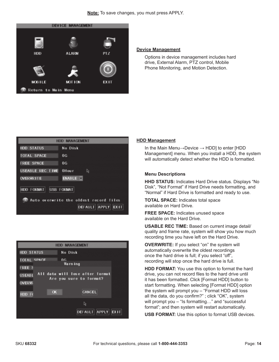 Harbor Freight Tools BUNKER HILL SECURITY 68332 User Manual | Page 17 / 43