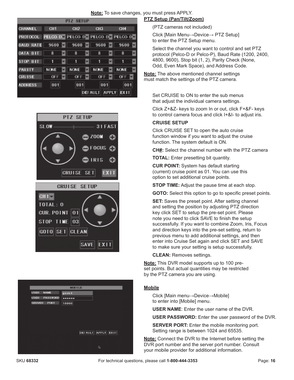 Harbor Freight Tools BUNKER HILL SECURITY 68332 User Manual | Page 19 / 43