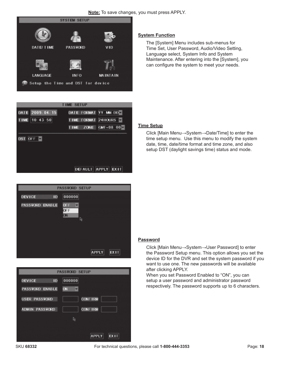 Harbor Freight Tools BUNKER HILL SECURITY 68332 User Manual | Page 21 / 43