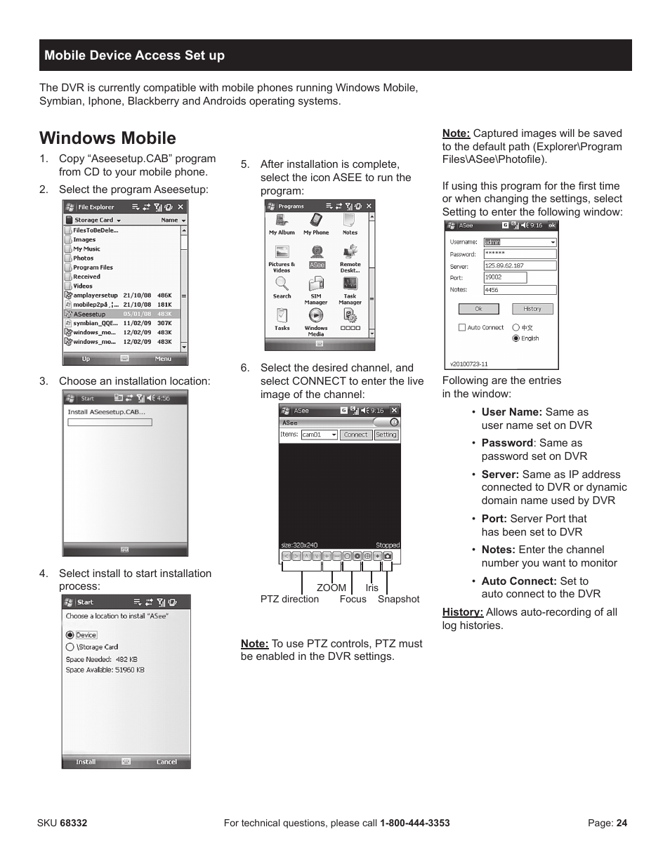 Windows mobile | Harbor Freight Tools BUNKER HILL SECURITY 68332 User Manual | Page 27 / 43