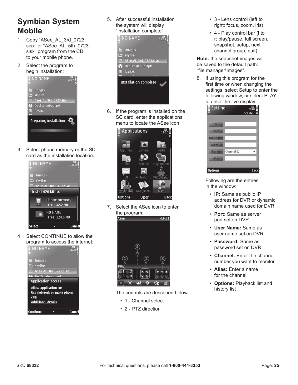 Symbian system mobile | Harbor Freight Tools BUNKER HILL SECURITY 68332 User Manual | Page 28 / 43