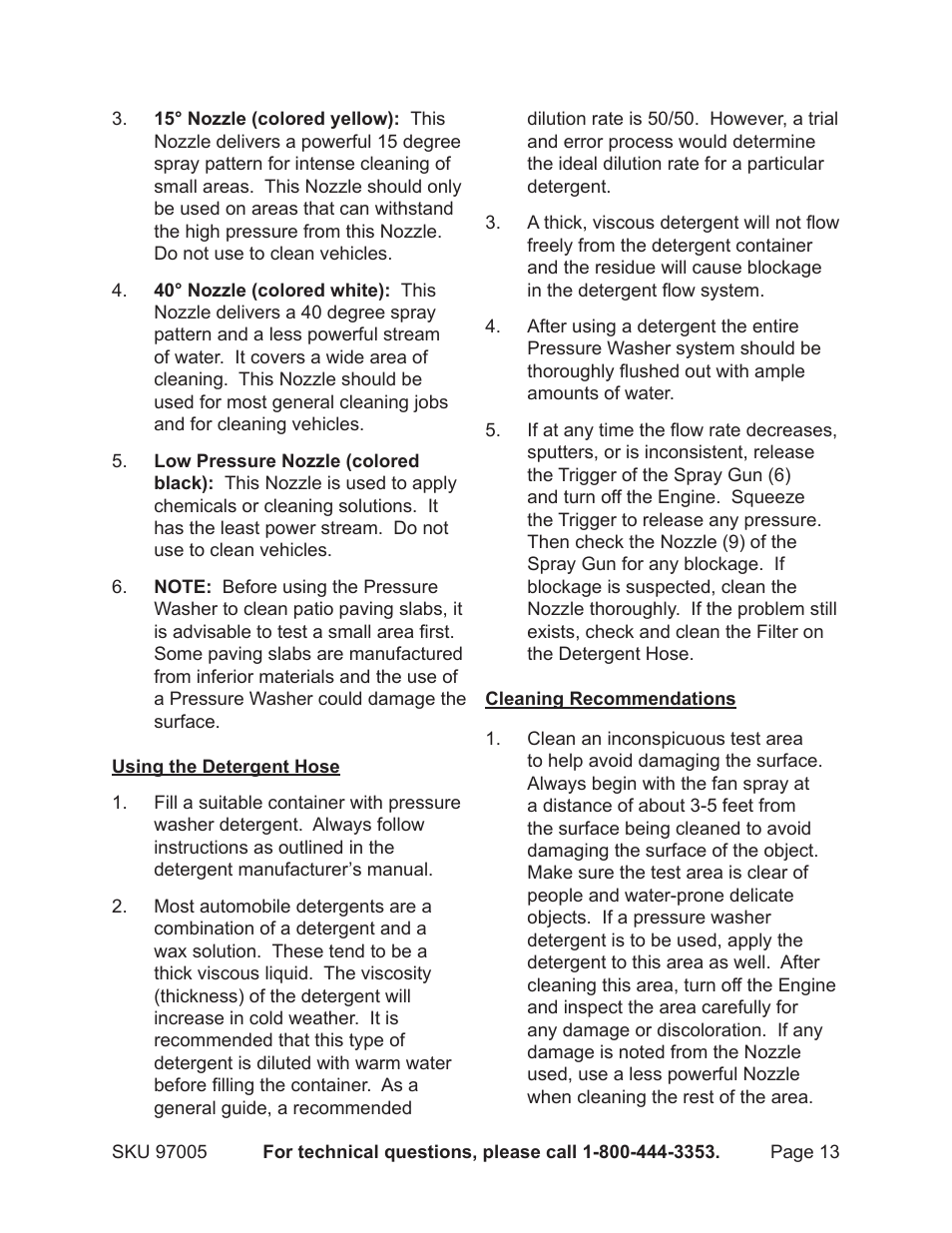 Harbor Freight Tools PACIFIC HYDROSTRAR 97005 User Manual | Page 13 / 27