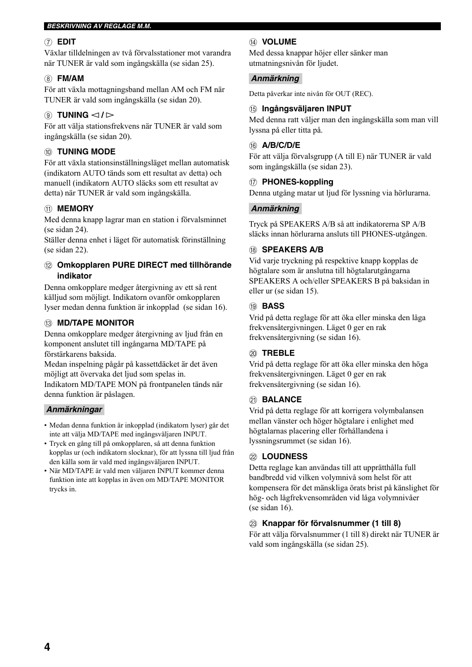 Yamaha RX-497 User Manual | Page 126 / 243