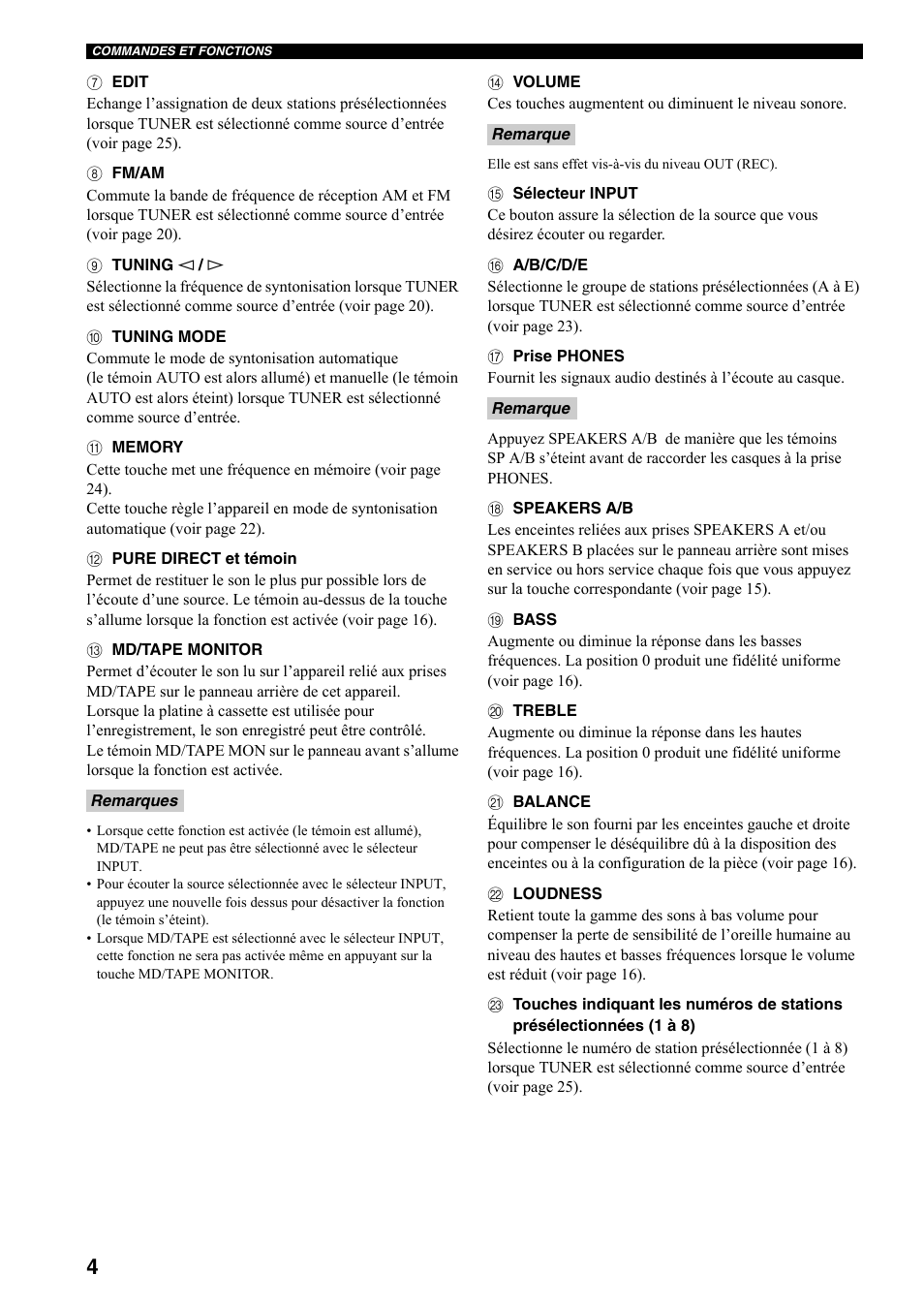 Yamaha RX-497 User Manual | Page 46 / 243