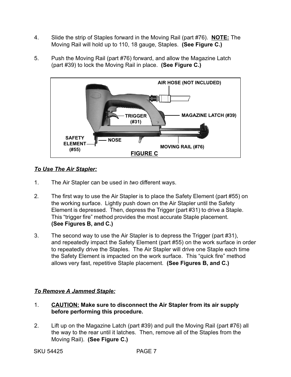 Harbor Freight Tools 54425 User Manual | Page 7 / 10