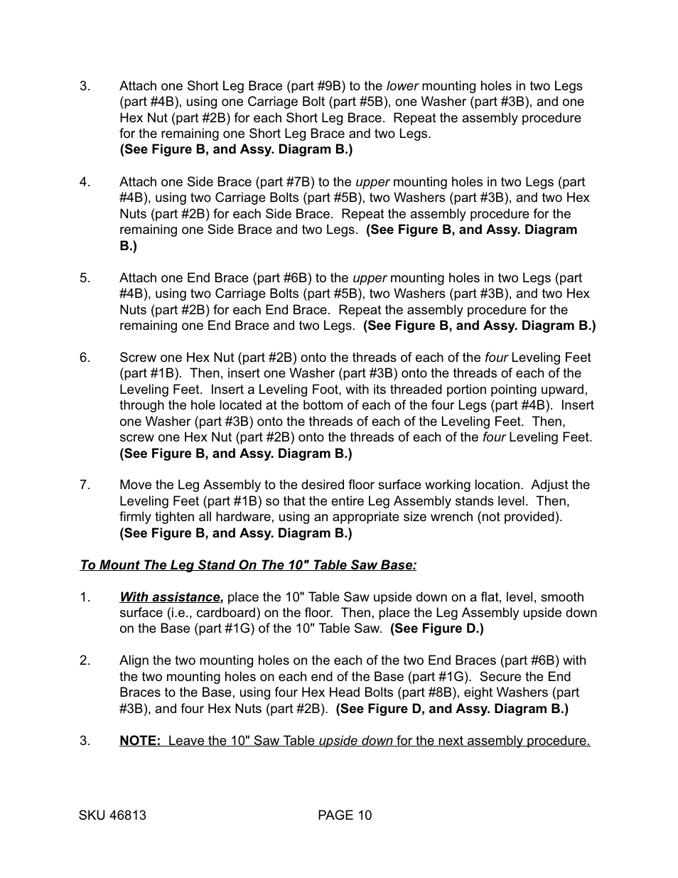 Harbor Freight Tools 46813 User Manual | Page 10 / 37