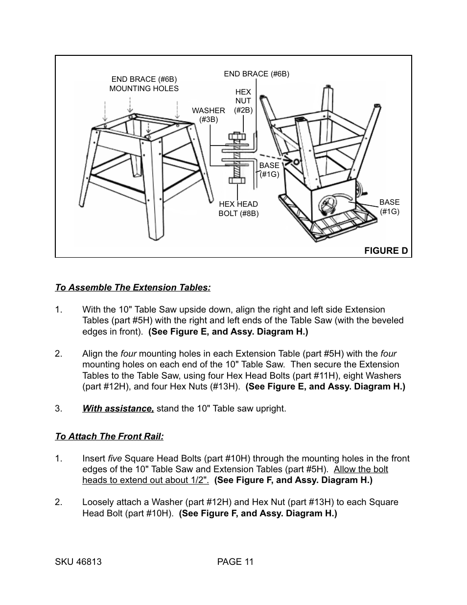 Harbor Freight Tools 46813 User Manual | Page 11 / 37