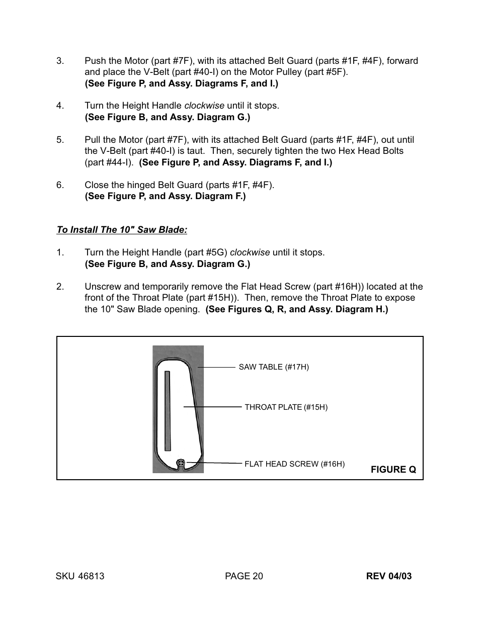 Harbor Freight Tools 46813 User Manual | Page 20 / 37